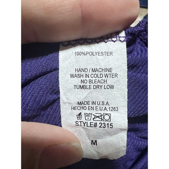 Vintage Fairy Crinkle Maxi Skirt Asymmetrical Artsy Boho Purple Sz M Stretchy - Picture 6 of 8